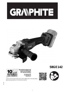 Használati útmutató Graphite 58GE142 Sarokcsiszoló