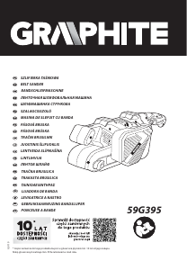 Vadovas Graphite 59G395 Juostinis šlifuoklis