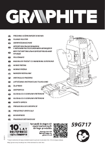 Használati útmutató Graphite 59G717 Felsőmaró