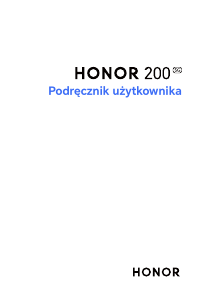Instrukcja Honor 200 Telefon komórkowy