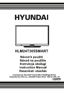 Instrukcja Hyundai HLM24T305SMART Telewizor LED
