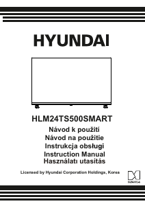 Instrukcja Hyundai HLM24TS500SMART Telewizor LED