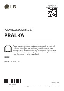 Instrukcja LG MF4W1072YW Pralka