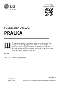 Instrukcja LG F4W11500W Pralka