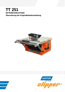 Handleiding Norton TT251 Clipper Tegelsnijder