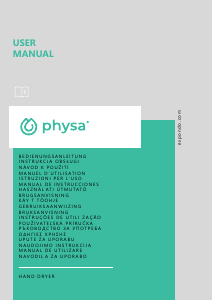 Használati útmutató Physa Vella Silver Kézszárító