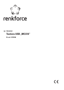 Manuale Renkforce MC37A Tastiera
