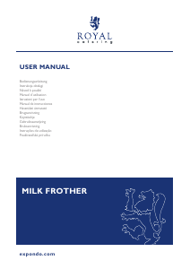 Manual Royal Catering RCMF-01 Batedor de leite