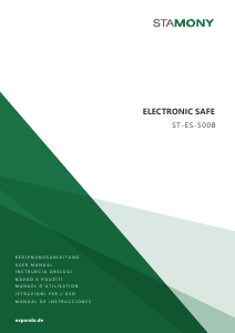 Manual de uso Stamony ST-ES-500B Caja fuerte