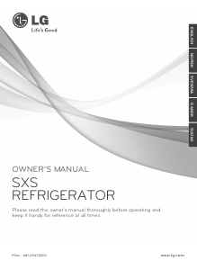 Manual LG GR-L247CNNV Fridge-Freezer