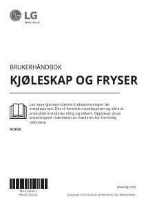 Bruksanvisning LG GSL360ICEV Kjøle-fryseskap