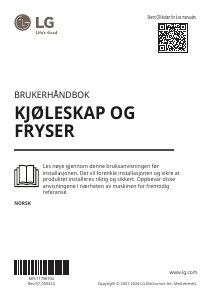 Bruksanvisning LG GSLV50PZXM Kjøle-fryseskap