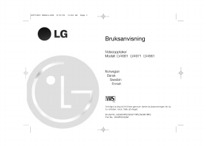 Bruksanvisning LG LV4961 Videospiller