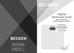 Manual de uso Becken BBS-3054 Báscula