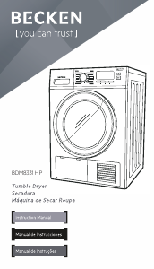 Manual de uso Becken BDM8331 HP Secadora