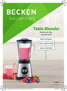 Manual Becken BTB5027 Liquidificadora