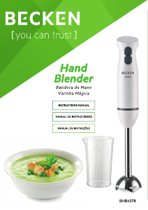 Manual de uso Becken BHB4578 Batidora de mano