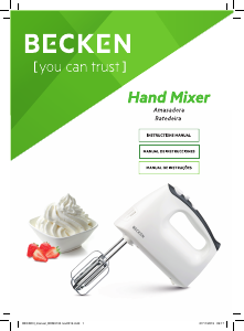 Manual Becken BHM3133 Misturador da mão