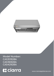 Handleiding Ciarra CAS30928A Afzuigkap