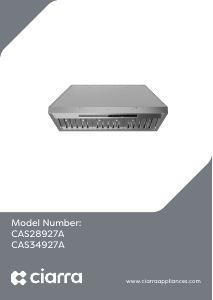 Handleiding Ciarra CAS34927A Afzuigkap