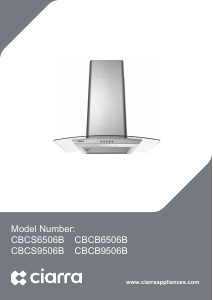 Kullanım kılavuzu Ciarra CBCS6506B Davlumbaz