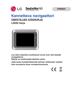 Käyttöohje LG LN505 Autonavigaattori