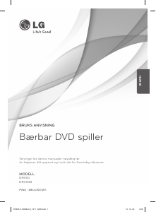 Bruksanvisning LG DP650 DVD-spiller