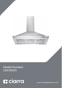 Bruksanvisning Ciarra CBCS9301 Köksfläkt