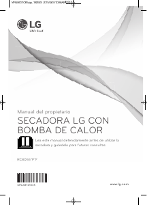 Manual de uso LG RC8055APF Secadora