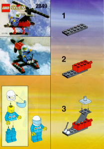 Manual de uso Lego set 2849 Town Helicóptero