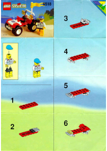 Manual Lego set 6518 Town Baja buggy