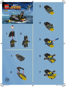 Handleiding Lego set 30160 Super Heroes Batman jet surfer