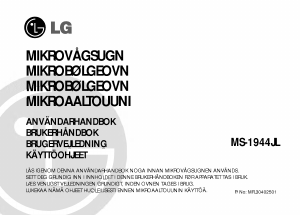 Bruksanvisning LG MS-1944JL Mikrobølgeovn