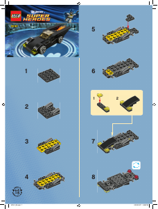 说明书 乐高 set 30161 超级英雄 Batmobile