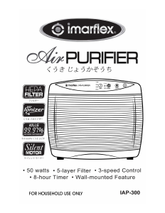 Handleiding Imarflex IAP-300 Luchtreiniger