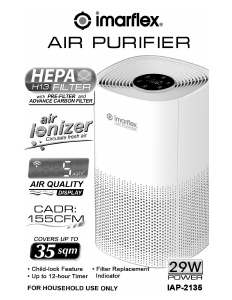 Manual Imarflex IAP-2135 Air Purifier