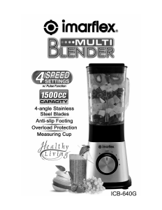Handleiding Imarflex ICB-640G Blender