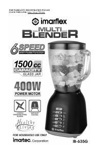 Bruksanvisning Imarflex IB-635G Blender