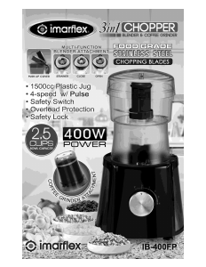 Handleiding Imarflex IB-400FP Blender