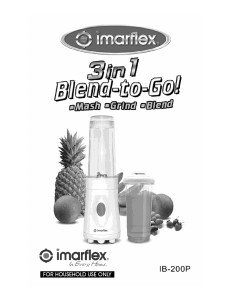 Handleiding Imarflex IB-200P Blender