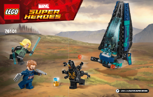 Manuale Lego set 76101 Super Heroes L'attacco della Dropship degli Outrider