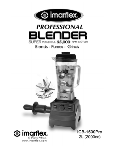 Handleiding Imarflex ICB-1500PRO Blender