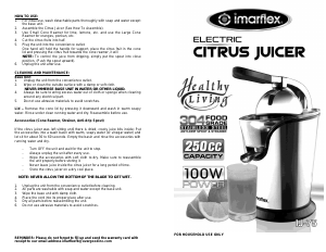 Handleiding Imarflex IJ-75 Citruspers