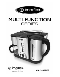 Bruksanvisning Imarflex ICM-3000TKS Kaffebryggare