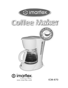 Bruksanvisning Imarflex ICM-670 Kaffebryggare