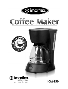 Bruksanvisning Imarflex ICM-350 Kaffebryggare
