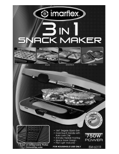 Manual Imarflex ISM-631R Contact Grill