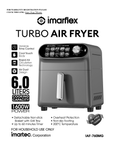 Handleiding Imarflex IAF-760MG Friteuse