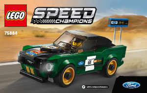 Käyttöohje Lego set 75884 Speed Champions Ford Mustang Fastback