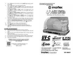 Handleiding Imarflex (DD-586UV Vaatdroger